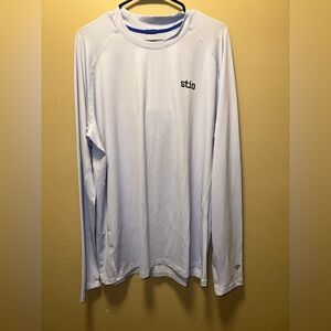 Stio Men's Light Blue Long Sleeve Sun Shirt (C291)